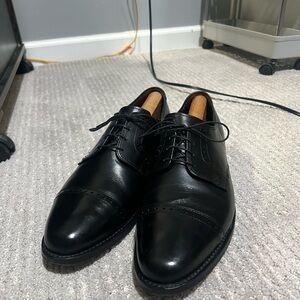 Allen Edmonds Clifton Men’s Cap Toe Derby Black Calfskin Size 10 E